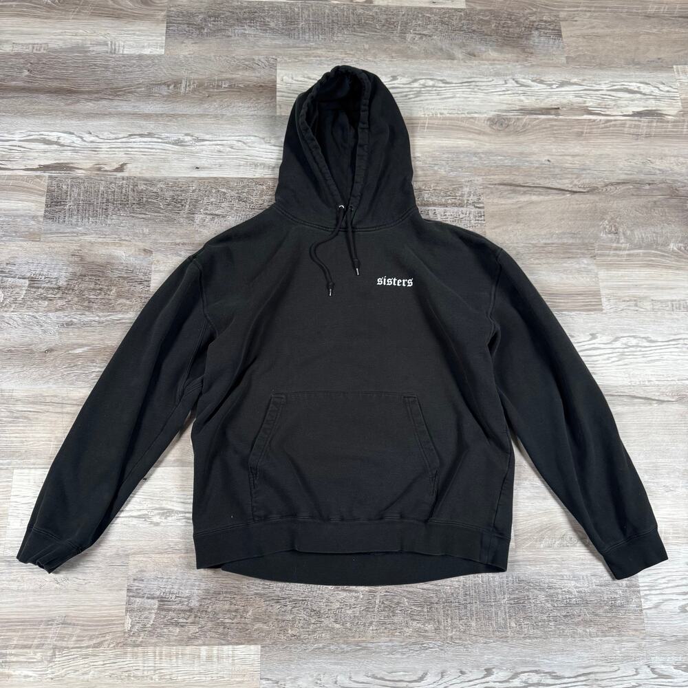 Sisters Black Hoodie Gothic Graphic Oversized Streetwear Y2K James Charles XXL